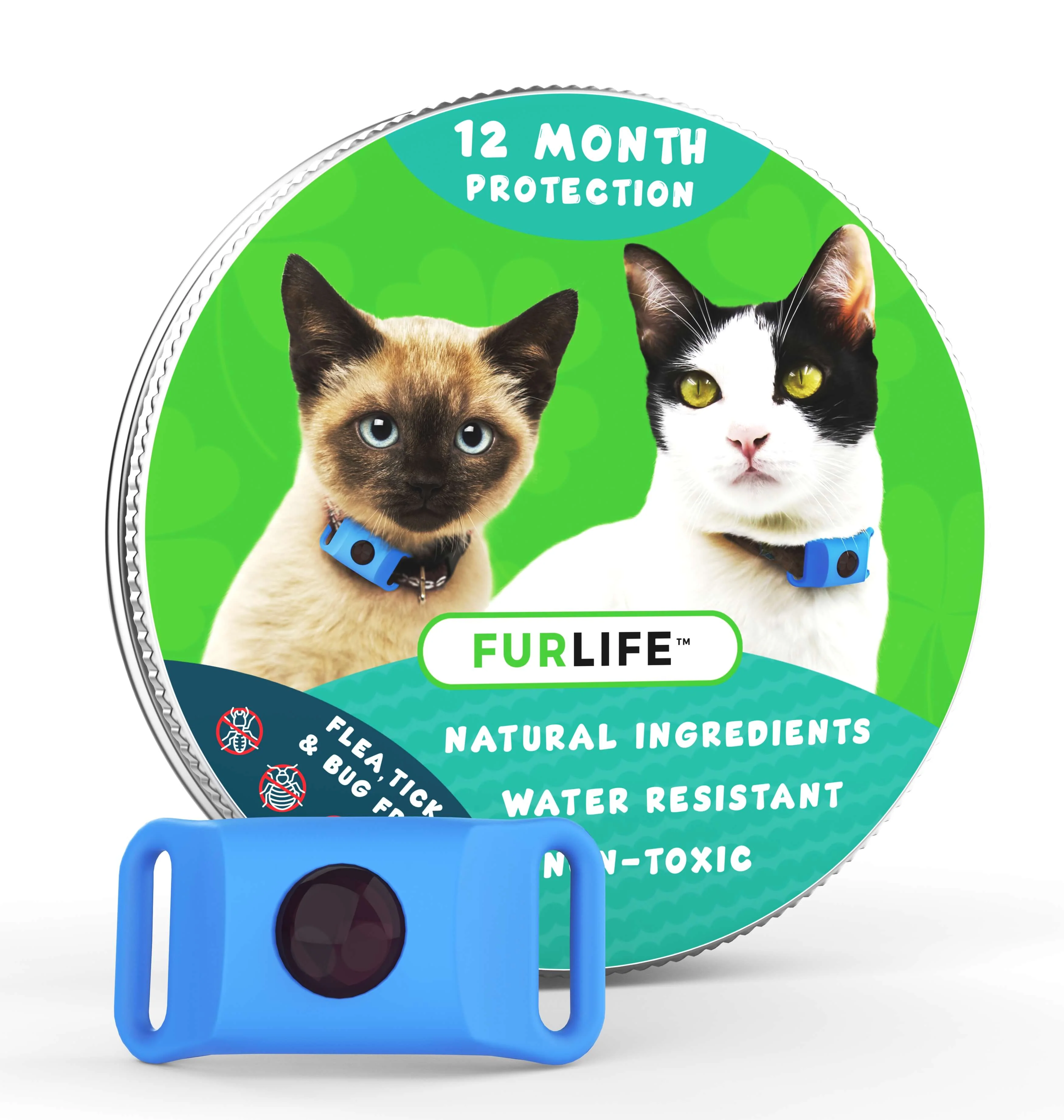 FurLife™ - 12 Months All Natural Flea and Tick Tags for Cats - Image 5